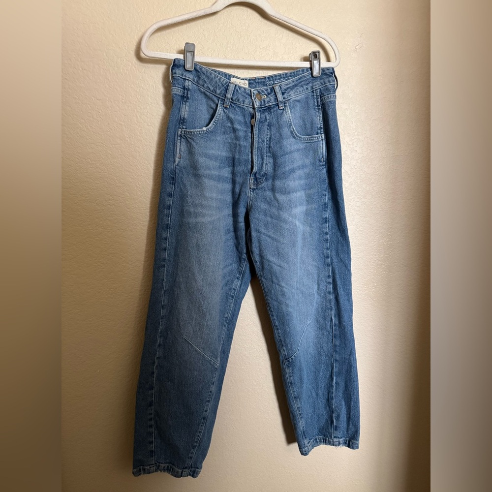 PILCRO reworked high rise tapered jeans size 29 in blue barrel‎ balloon - Picture 4 of 9